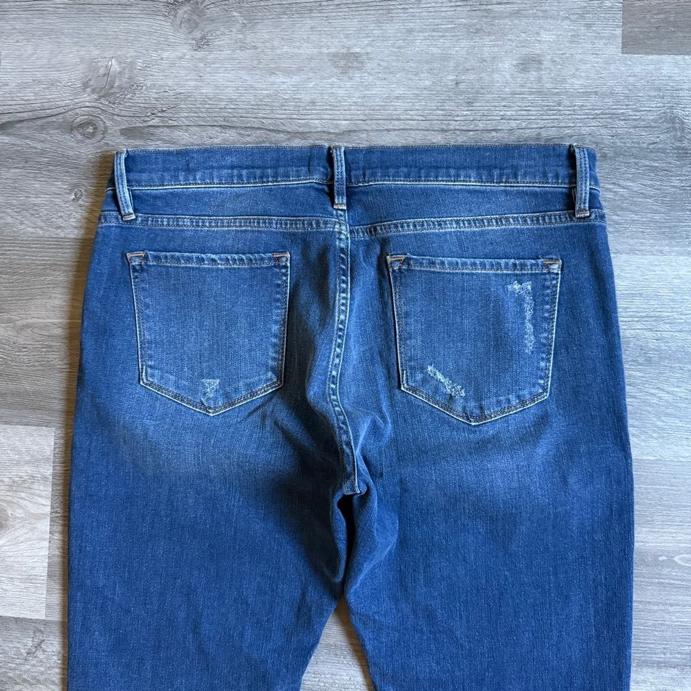 FRAME Le Garçon Straight Jeans 31 Waist Mid Rise Boho - Picture 8 of 13